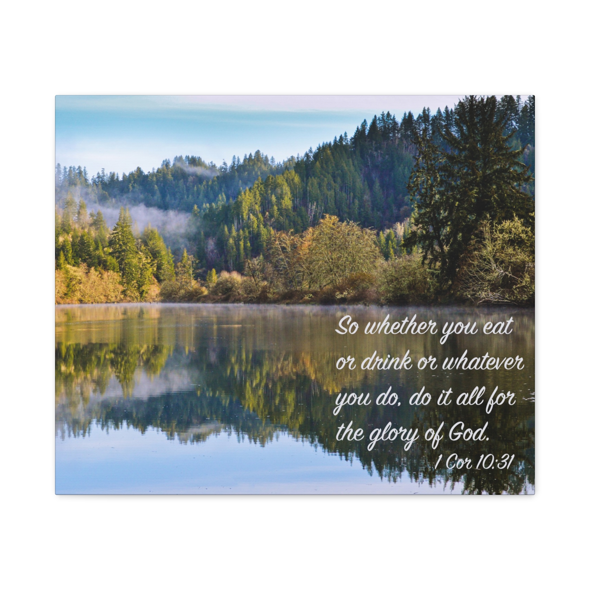 Inspirational Wall Art Canvas Print, Motivational Home Decor, Christian Gift, Nature Landscape Wall Art, Bible Verse Canvas - Image 5