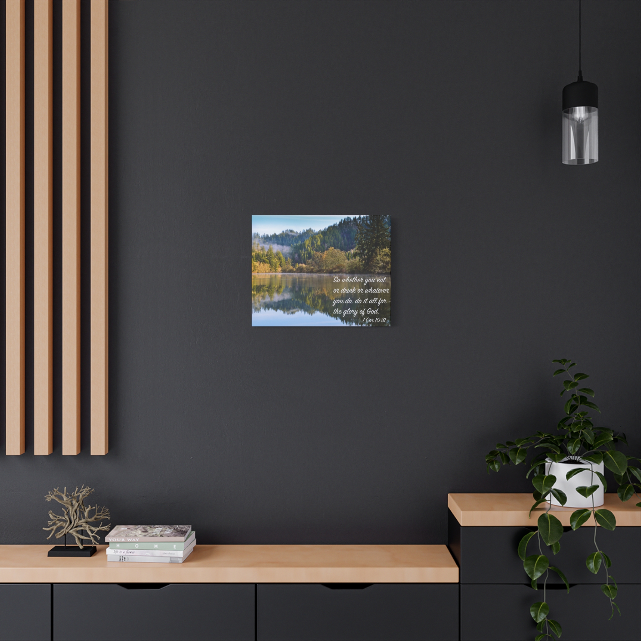 Inspirational Wall Art Canvas Print, Motivational Home Decor, Christian Gift, Nature Landscape Wall Art, Bible Verse Canvas - Image 4