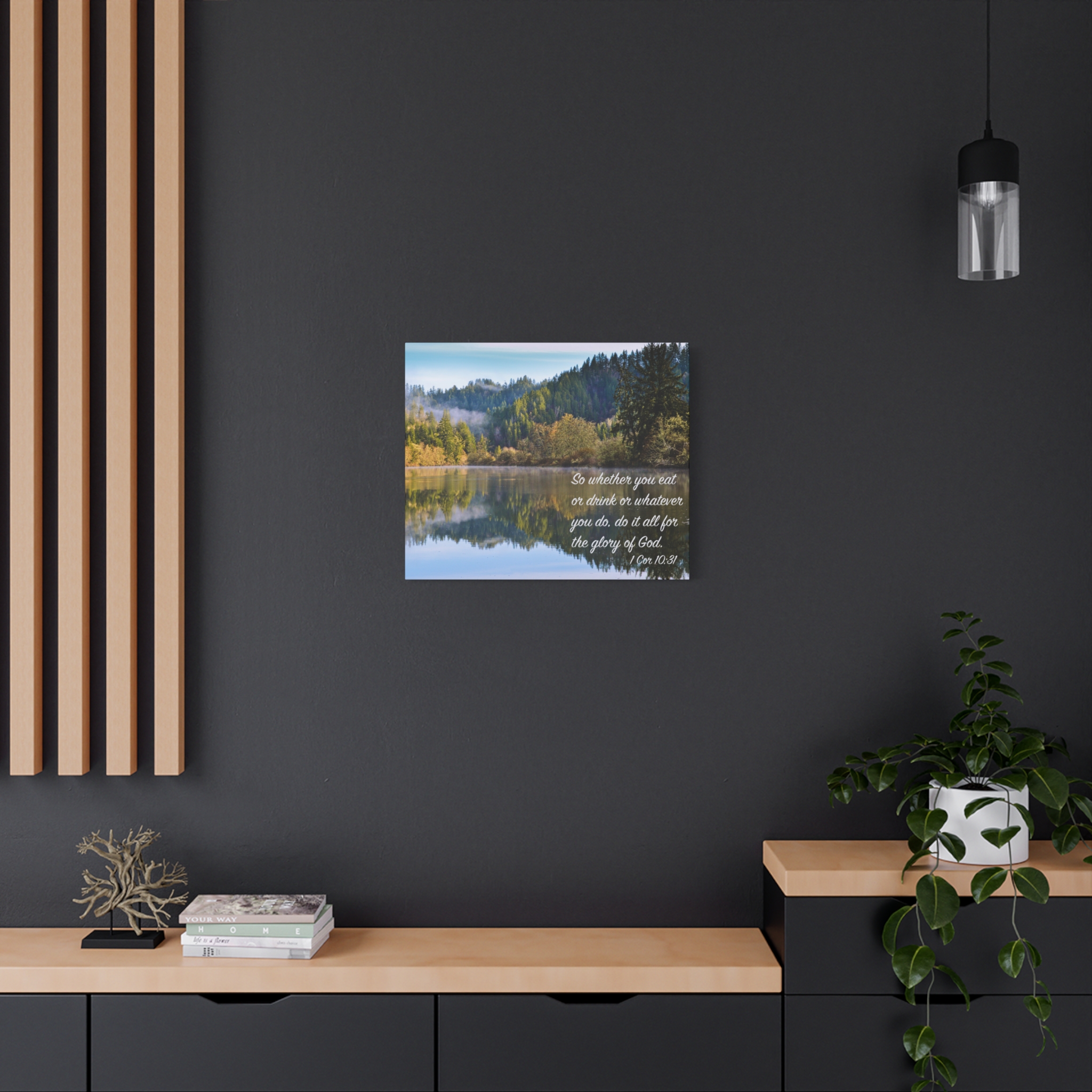 Inspirational Wall Art Canvas Print, Motivational Home Decor, Christian Gift, Nature Landscape Wall Art, Bible Verse Canvas - Image 8