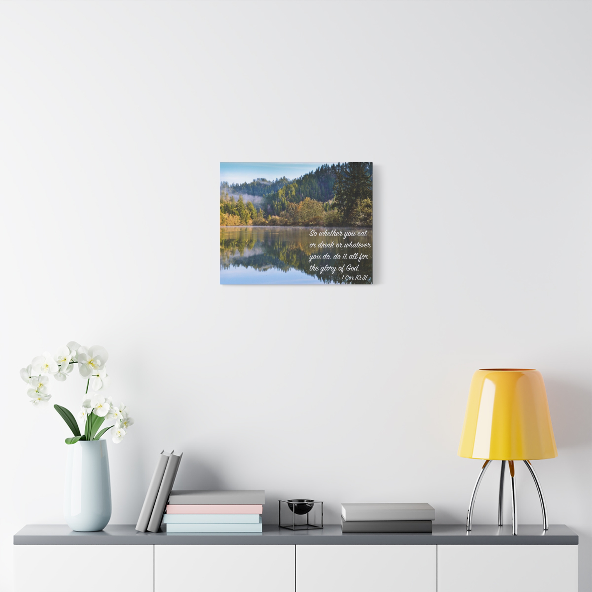 Inspirational Wall Art Canvas Print, Motivational Home Decor, Christian Gift, Nature Landscape Wall Art, Bible Verse Canvas - Image 3