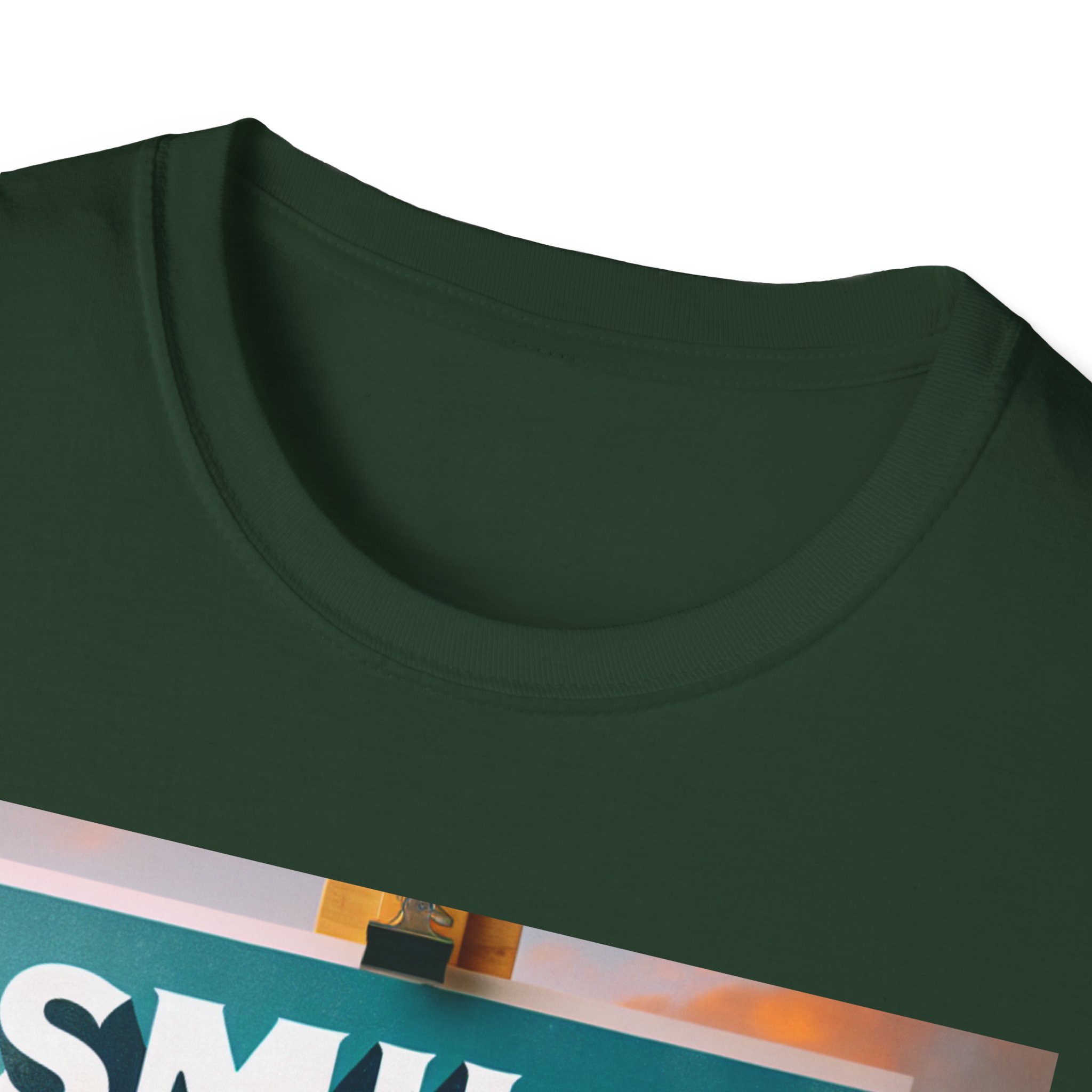 Smile - God Loves You Unisex Softstyle T-Shirt - Image 3