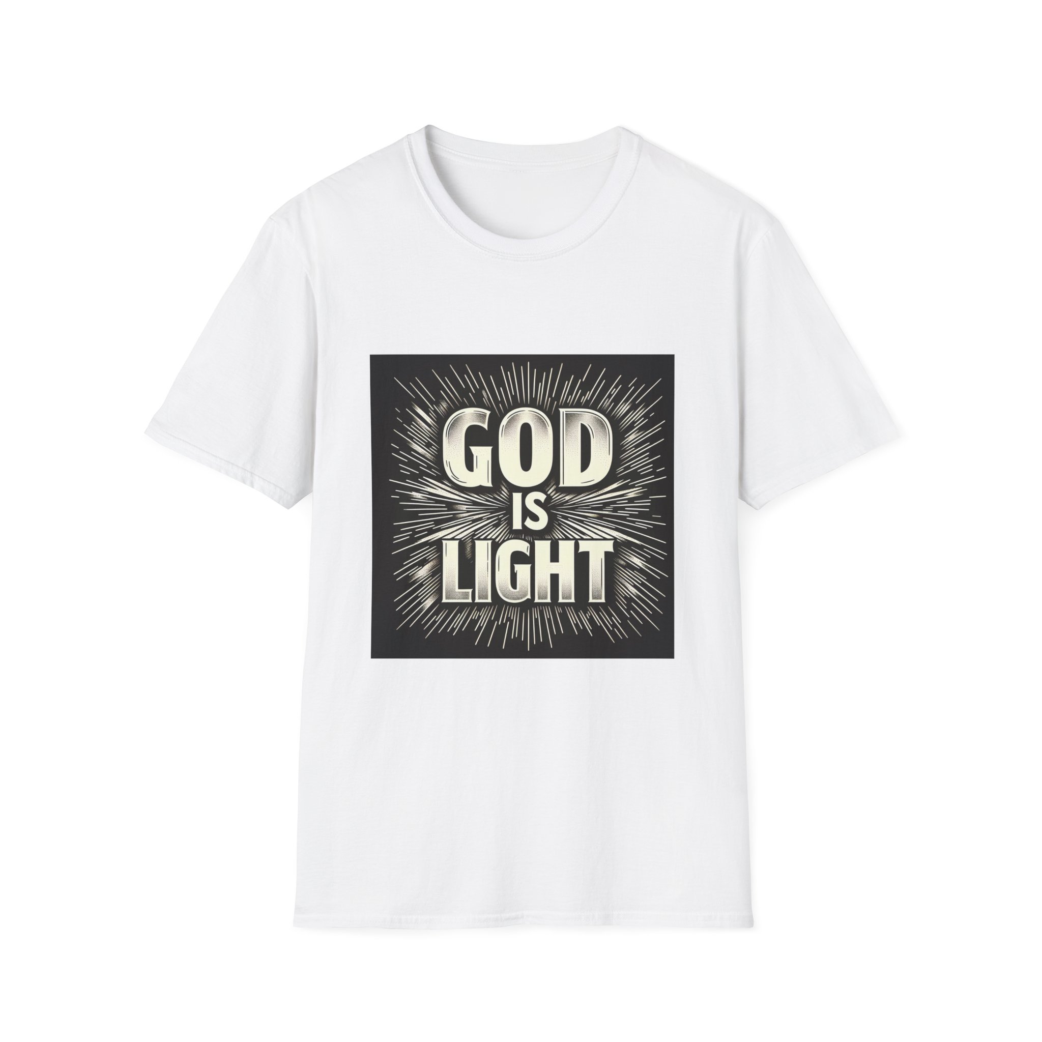 God Is :Light - Unisex Softstyle T-Shirt