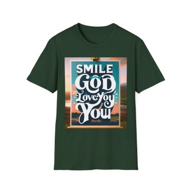 Smile - God Loves You Unisex Softstyle T-Shirt