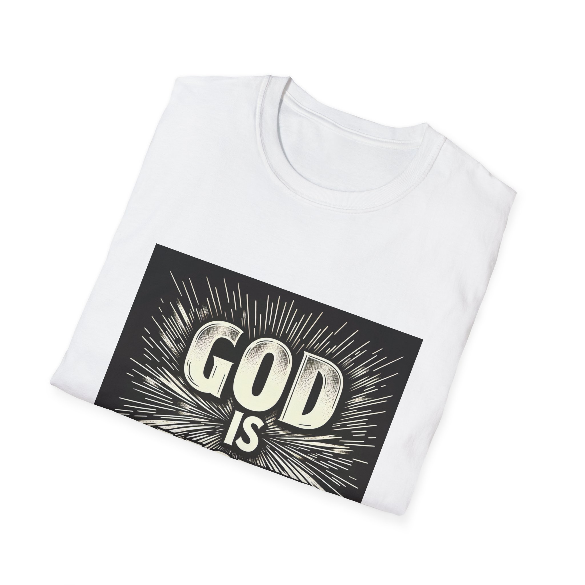 God Is :Light - Unisex Softstyle T-Shirt - Image 4