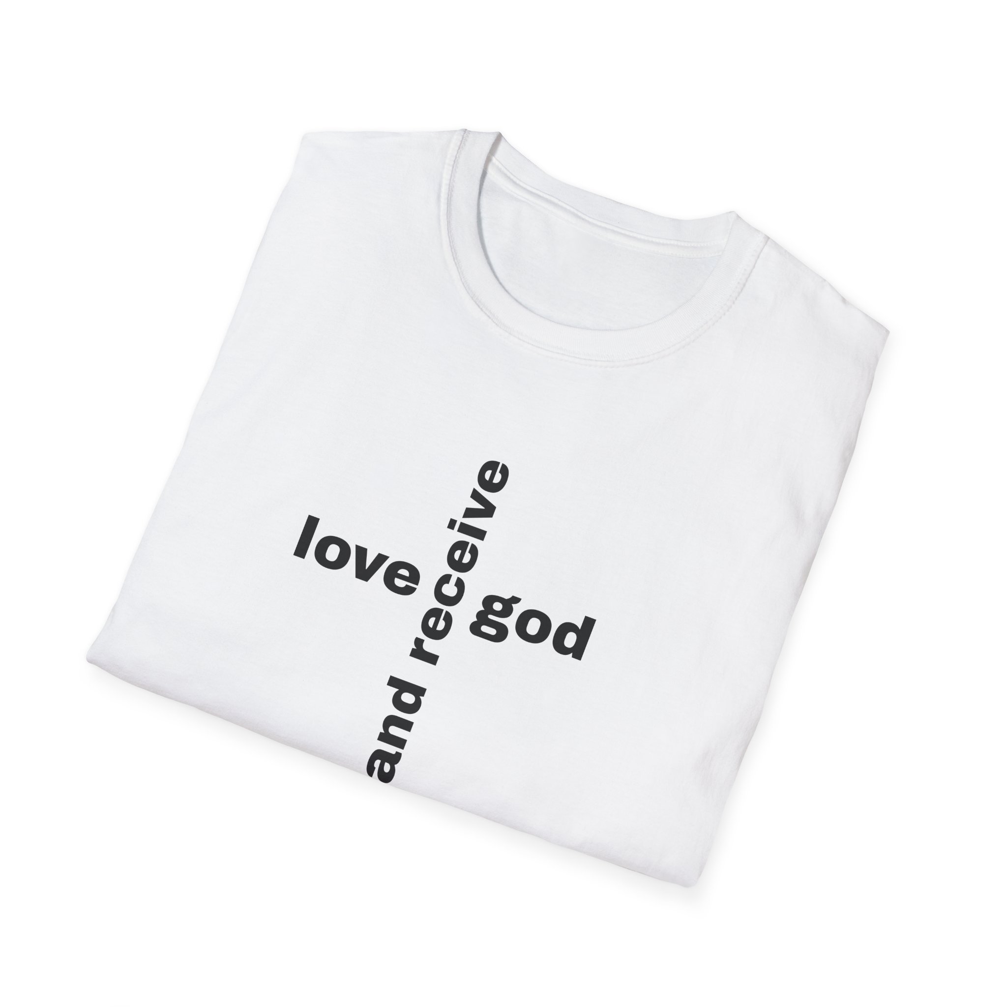 Love God - Unisex Softstyle T-Shirt - Image 4