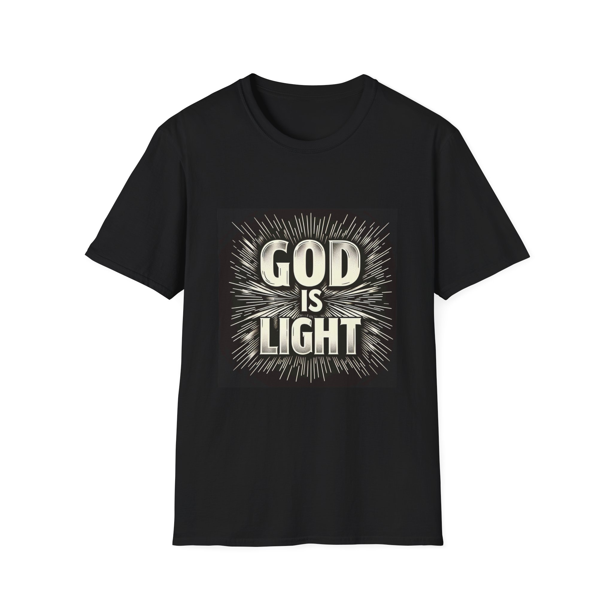 God Is :Light - Unisex Softstyle T-Shirt - Image 5
